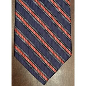 Beau Brummel Red Blue Hand Made 100% Silk Men’s Neck Tie Made in China